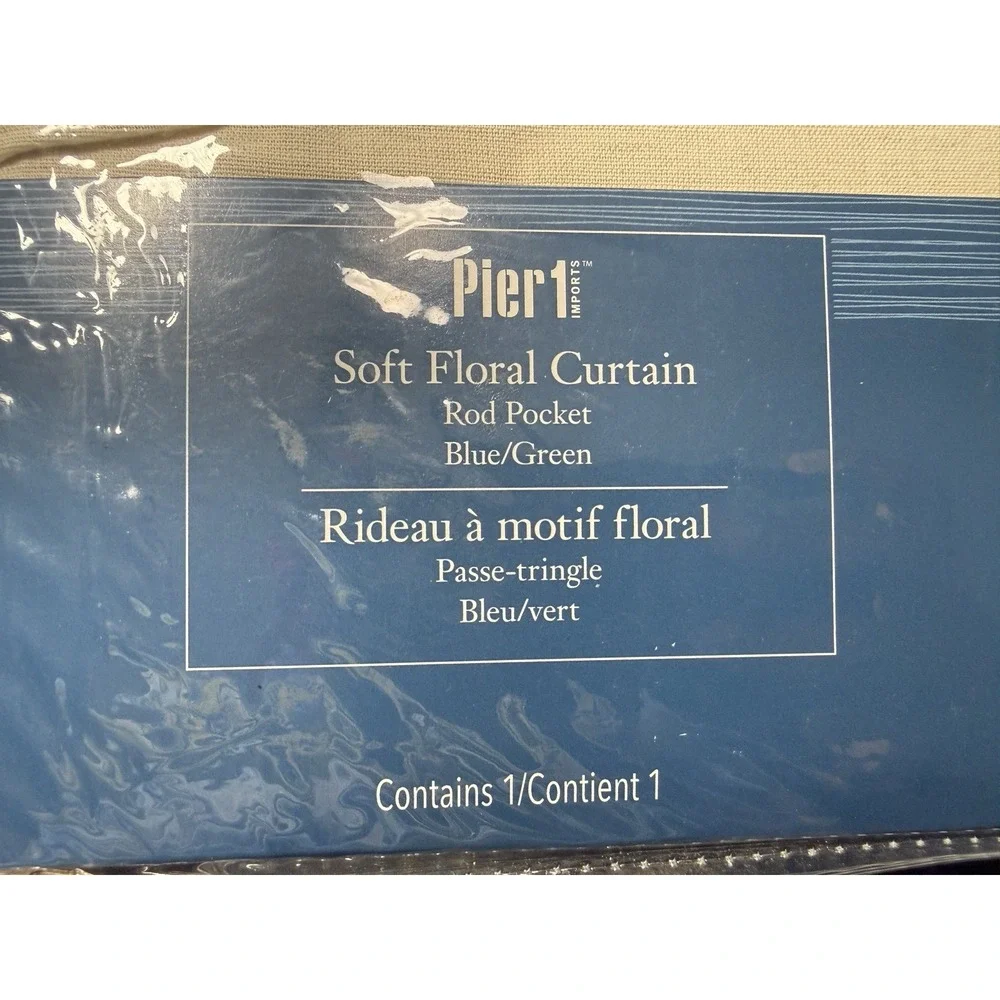 Pier 1 Curtains Embroidered Soft Floral Linen Cotton Boho Discontinued Panels